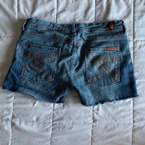 7 Seven for all Mankind cutoff jean shorts 28